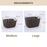 HippoMart Rattan Designer Basket with Slim Handle, Multiple Size, Colour - HippoMart SG