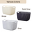 HippoMart Rattan Designer Basket with Slim Handle, Multiple Size, Colour - HippoMart SG