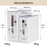Easy One-Touch Airtight Rice Dispenser with Roller - White - HippoMart SG