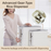 Easy One-Touch Airtight Rice Dispenser with Roller - White - HippoMart SG