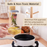 Square Organiser Storage Container with Swivel Airtight Lid Food Dispensers 430ml+680ml , 2 in a set, Multicolor - HippoMart SG