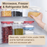 Square Organiser Storage Container with Swivel Airtight Lid Food Dispensers 430ml+680ml , 2 in a set, Multicolor - HippoMart SG