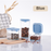 Square Organiser Storage Container with Swivel Airtight Lid Food Dispensers 430ml+680ml , 2 in a set, Multicolor - HippoMart SG