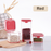Square Organiser Storage Container with Swivel Airtight Lid Food Dispensers 430ml+680ml , 2 in a set, Multicolor - HippoMart SG