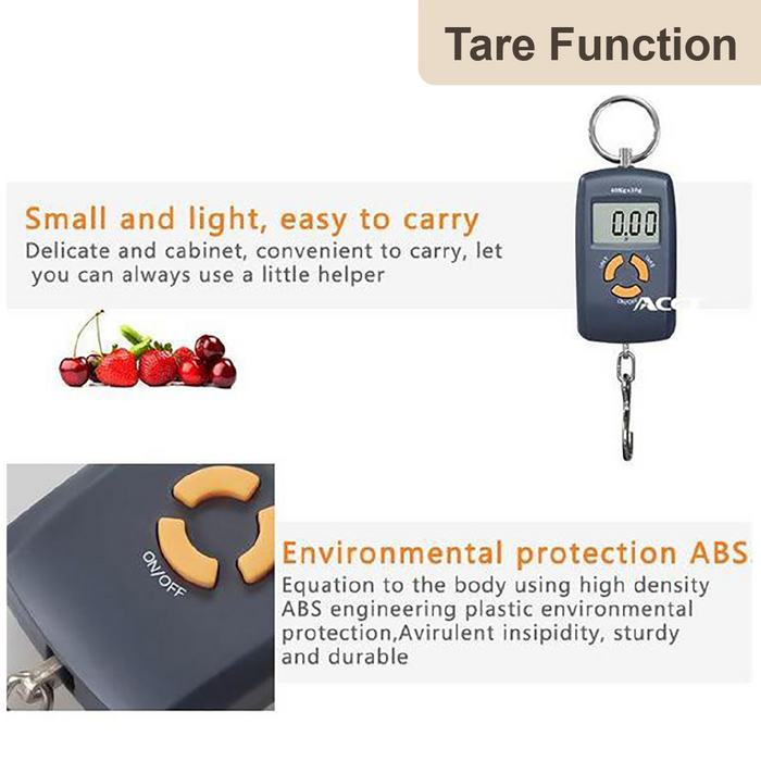 ACCT Digital Portable Weighting Scale, Max 45KG - HippoMart SG