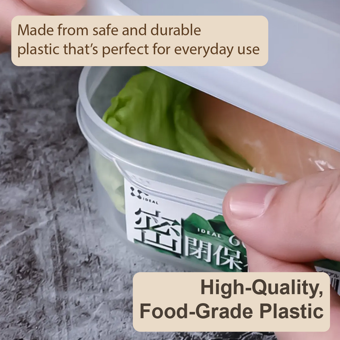Mini Keep Fresh Organising Plastic Container ,3 in a pack - HippoMart SG