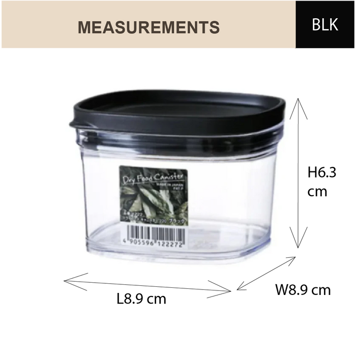 Plastic Air-tight Container Inomata Mini Keep Fresh Airtight Organising Plastic Container, 220ml (Pack of 2) - HippoMart SG
