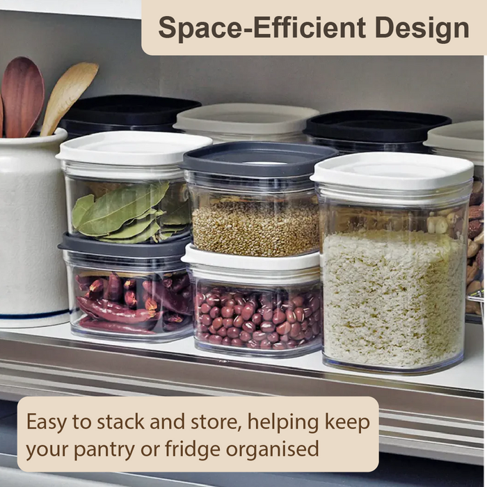 Plastic Air-tight Container Inomata Mini Keep Fresh Airtight Organising Plastic Container, 220ml (Pack of 2) - HippoMart SG