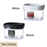 Plastic Air-tight Container Inomata Mini Keep Fresh Airtight Organising Plastic Container, 220ml (Pack of 2) - HippoMart SG