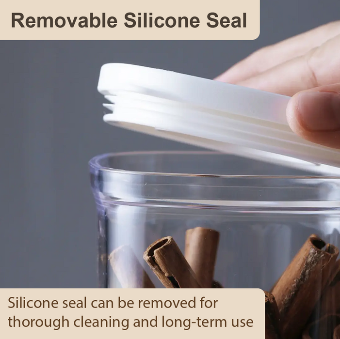 Plastic Air-tight Container Inomata Mini Keep Fresh Airtight Organising Plastic Container, 220ml (Pack of 2) - HippoMart SG
