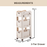 Storage Rack with Wheels, Trolley Shelf, Multipurpose Movable Organizer, Under Desk Trolley - HippoMart SG