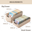 Storage Rack with Wheels, Trolley Shelf, Multipurpose Movable Organizer, Under Desk Trolley - HippoMart SG