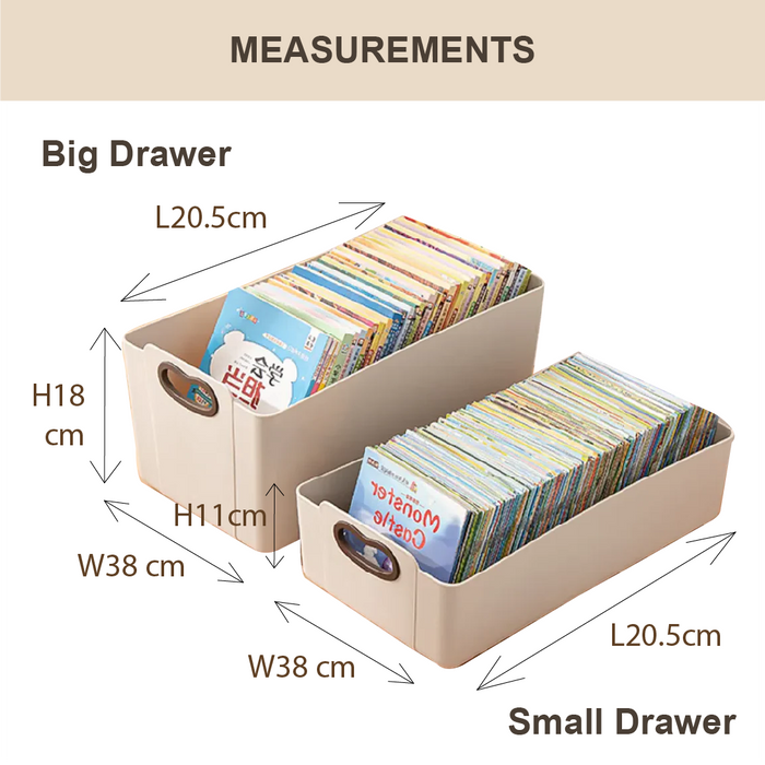 Storage Rack with Wheels, Trolley Shelf, Multipurpose Movable Organizer, Under Desk Trolley - HippoMart SG