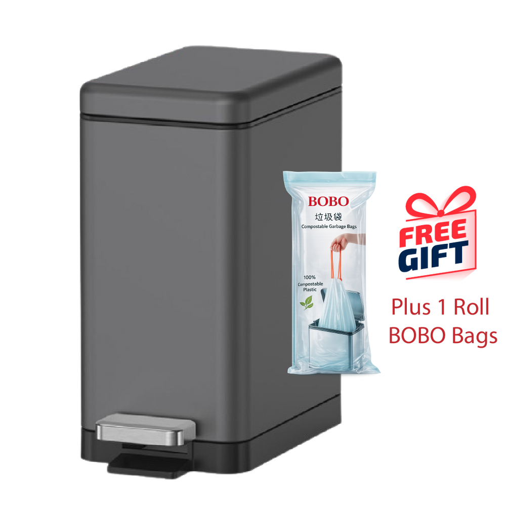 JAVA Dustbin | KATIE | JH8875 | 6L | Step Bin | Soft Closing | Trash Bin |  Dustbin for Kitchen - HippoMart SG