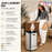 JAVA Laundry Bin | JH8872 | 50L | Laundry Bin | Stainless Steel | Washing | Cleaning | Laundry
