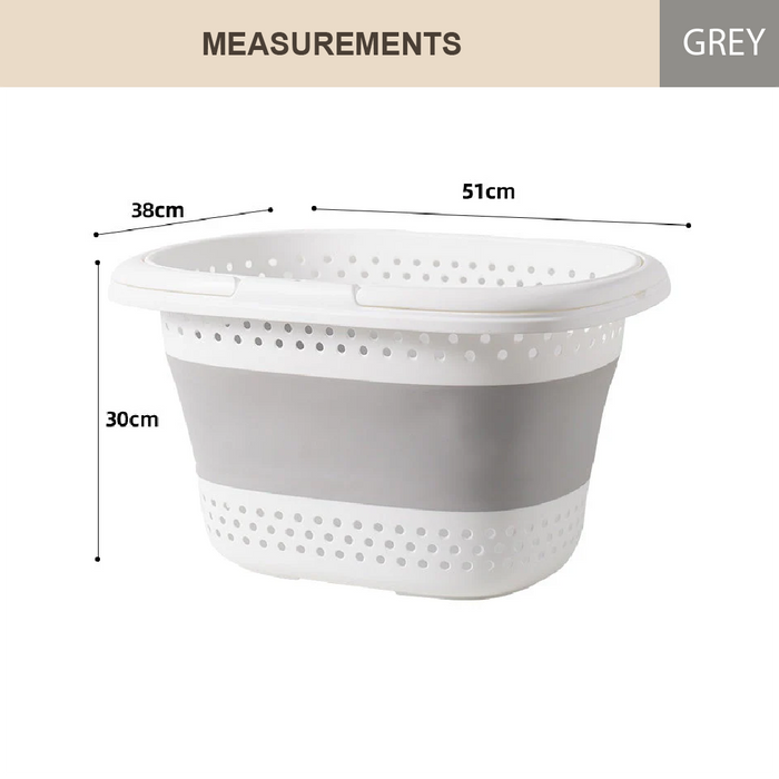 HippoMart Collapsible Laundry Basket,45L,Multiple Sizes - HippoMart SG