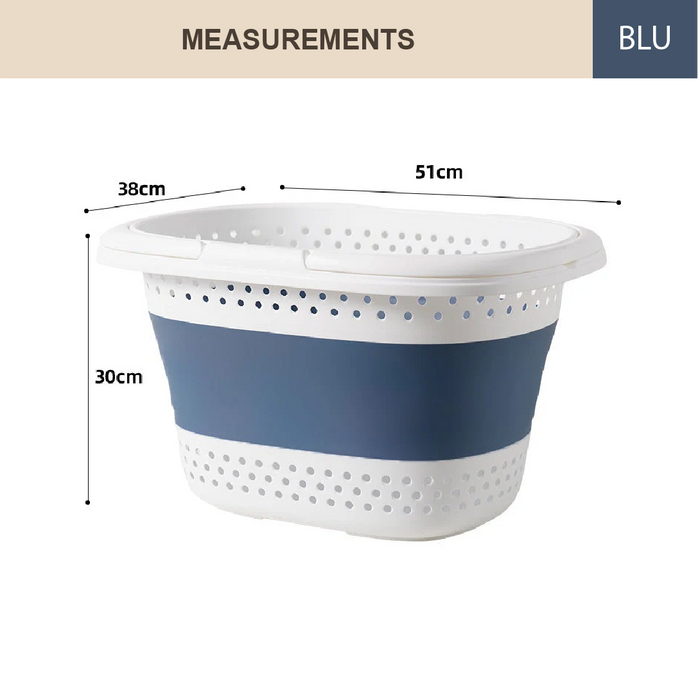 HippoMart Collapsible Laundry Basket,45L,Multiple Sizes - HippoMart SG