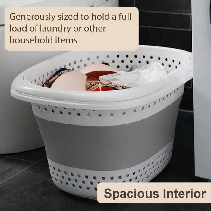 HippoMart Collapsible Laundry Basket,45L,Multiple Sizes - HippoMart SG