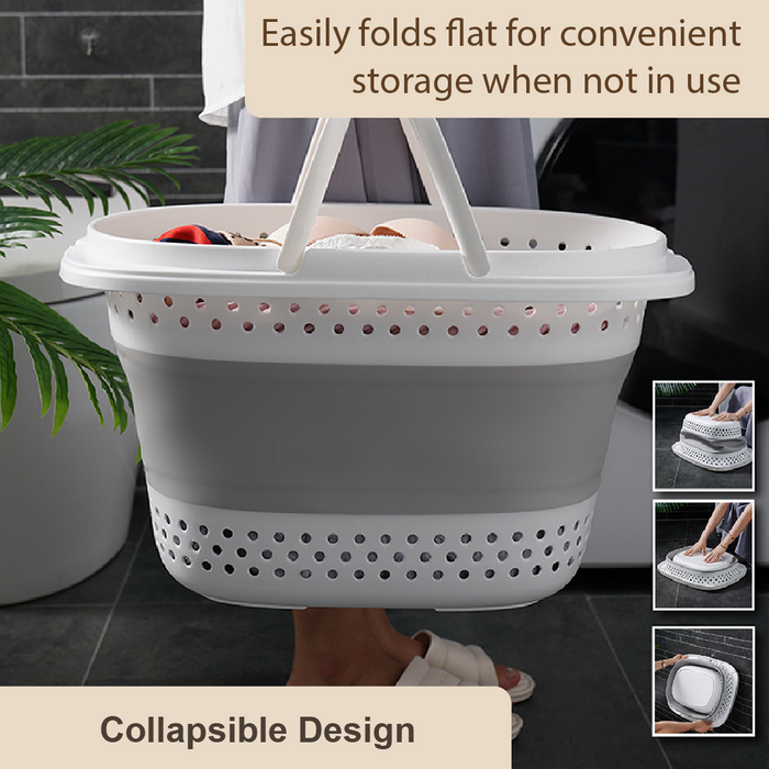 HippoMart Collapsible Laundry Basket,45L,Multiple Sizes - HippoMart SG