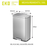 EKO Dustbin | Madison | EK9361 | Trash Bin | Waste Bin | Stainless Steel | Step Pedal Bin | Soft Closing - HippoMart SG