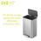 EKO Dustbin | MARINA | EK9161 | Step Pedal Bin |30L | 50L - HippoMart SG