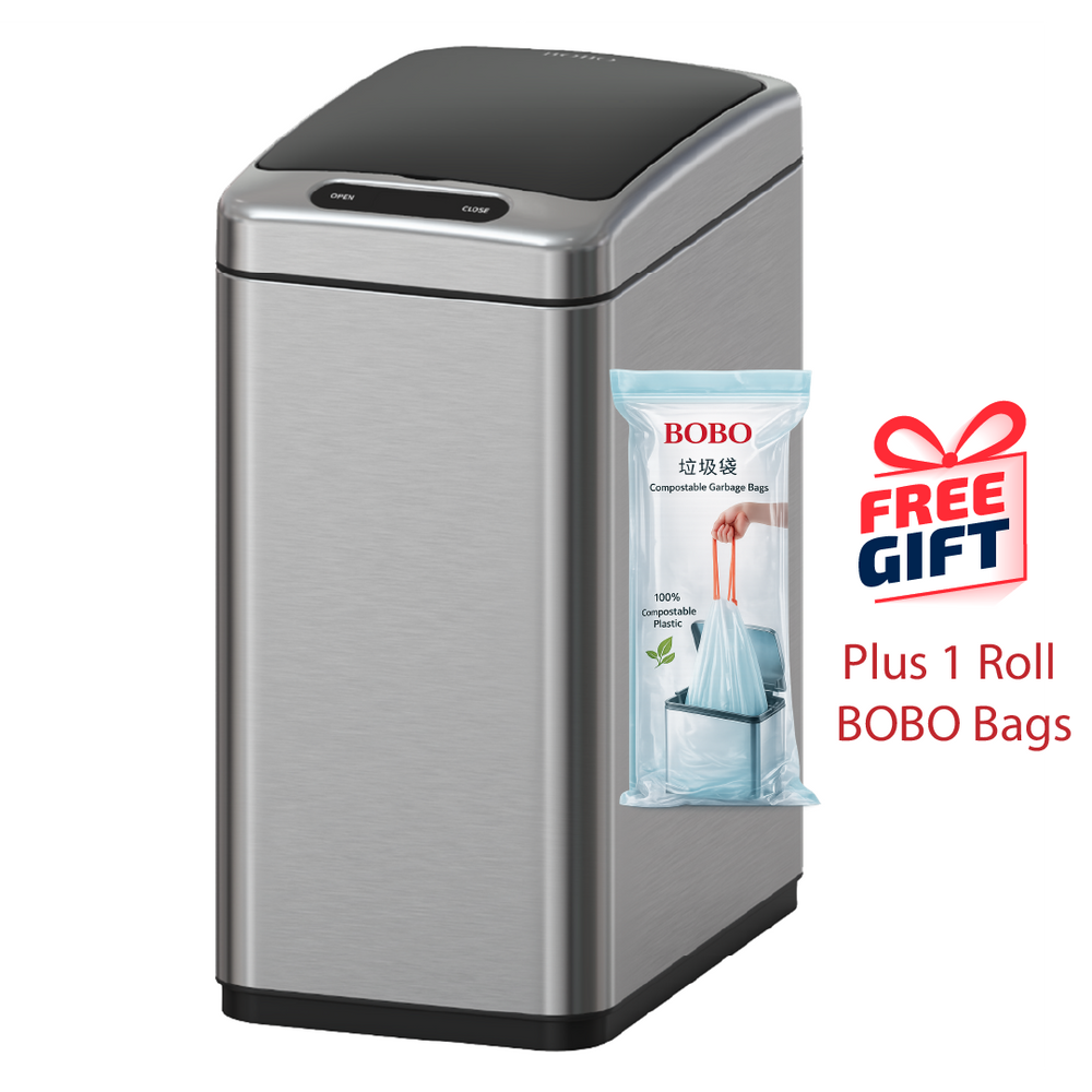 JAVA Dustbin | MARY | JH8823 | 8L | Sensor Slim | Soft Closing | Trash Bin | Dustbin for Kitchen - HippoMart SG