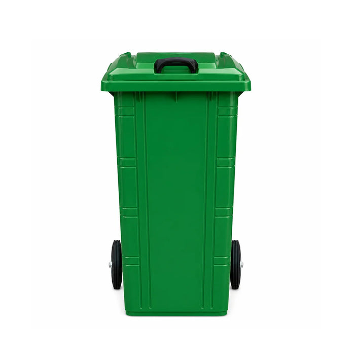 Galvanised Mobile Garbage Bin | Dustbin | 120L, 240L | Trash Bin | Dustbin for Outdoor | Rubbish Bin - HippoMart SG