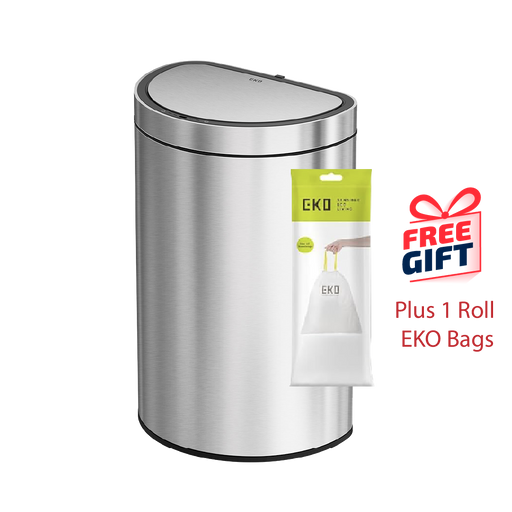 EKO Dustbin | Mirage | Sensor Bin | 47L  | EK9331 | Trash Bin | Waste Bin | Stainless Steel Bin - HippoMart SG