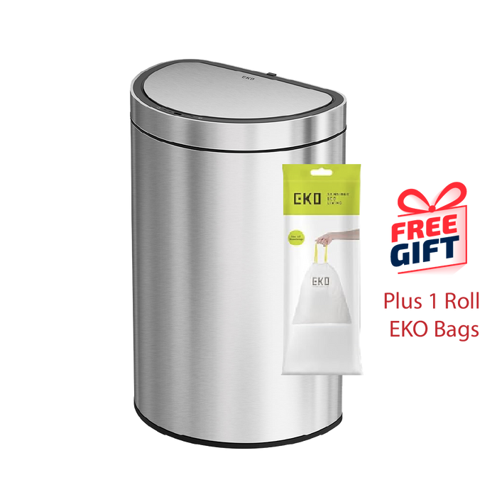 EKO Dustbin | Mirage | Sensor Bin | 47L  | EK9331 | Trash Bin | Waste Bin | Stainless Steel Bin - HippoMart SG