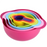 Korean Rainbow Nestable Food Grade ABS Kitchen Utensils & Bowl Set - HippoMart SG