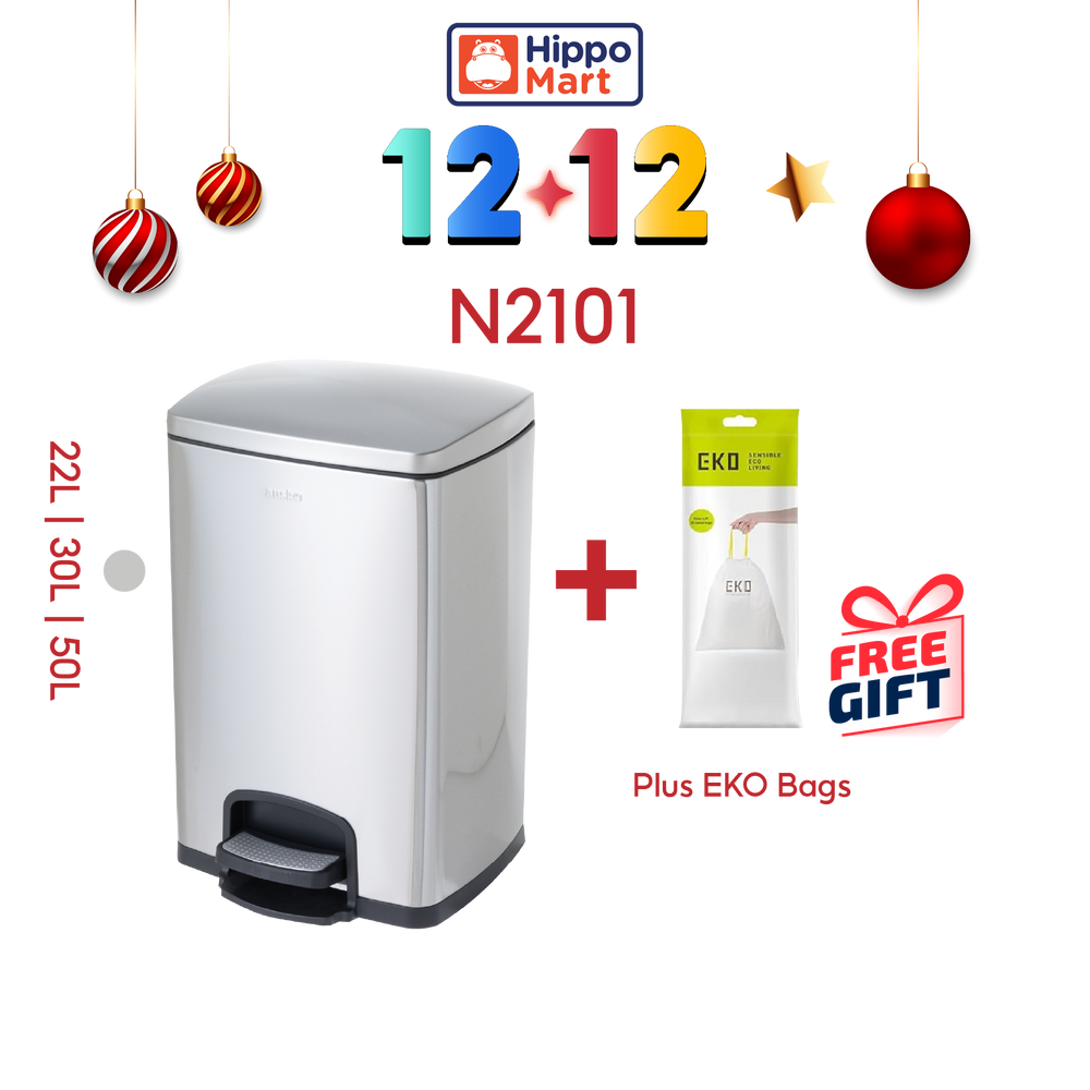 N2101 Dustbin | 22L, 30L, 50L | Pedal Bin Soft Closing | Trash Bin | Dustbin for Kitchen | Bin