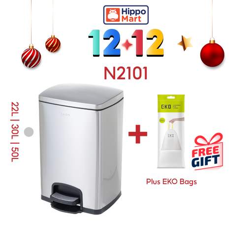 N2101 Dustbin | 22L, 30L, 50L | Pedal Bin Soft Closing | Trash Bin | Dustbin for Kitchen | Bin