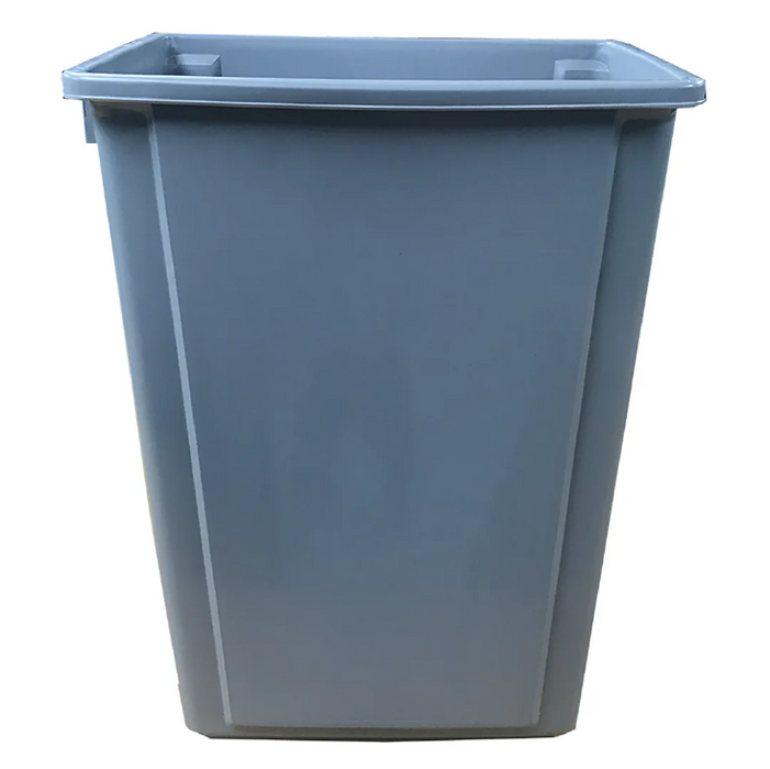 TERRA Non-Lid Dustbin | 60L Grey Trash Can with Handle | Durable Waste Bin for Indoor/Outdoor Use | Easy to Carry - HippoMart SG