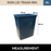 Non-Lid Dustbin | Trash Bin | 35L, 50L | Trash Bin | Dustbin for Kitchen - HippoMart SG