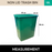 Non-Lid Dustbin | Trash Bin | 35L, 50L | Trash Bin | Dustbin for Kitchen - HippoMart SG