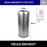 OTP1 Dustbin | 65L | Silver, Black | Lobby Bin | Open Top Bin | Lobby Bin | Waste Bin | Outdoor Bin - HippoMart SG