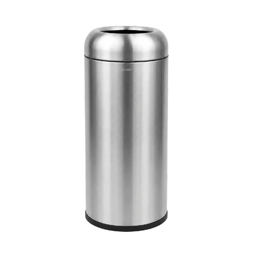 OTP1 Dustbin | 65L | Silver, Black | Lobby Bin | Open Top Bin | Lobby Bin | Waste Bin | Outdoor Bin - HippoMart SG