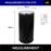 STP1 Dustbin | Lobby Bin | 65L | Silver, Black | Waste Bin | Swing Top Bin | Swing Top Bin - HippoMart SG