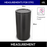 STP2 Dustbin | 65L | Silver Dustbin | Black Dustbin | Lobby Bin | Swing Top Bin | Stainless Bin - HippoMart SG