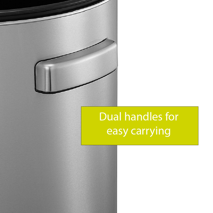 EKO Dustbin | Urban | EK9055 | Trash Bin | Waste Bin | Stainless Steel | Round Open Top | 60L - HippoMart SG